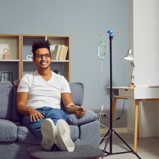   Iv drip: Hydration (NaCl 0.9%)